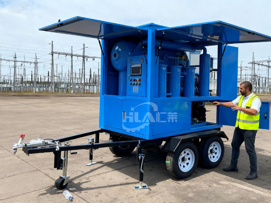 Perlengkapan kompak dan tahan lama pemurni minyak bergerak ≤0,4 Mpa Tingkat vakum -0,06-0,099 Mpa