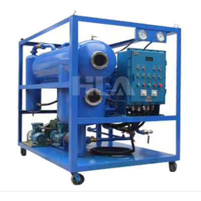 Perlengkapan kompak dan tahan lama pemurni minyak bergerak ≤0,4 Mpa Tingkat vakum -0,06-0,099 Mpa