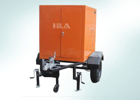 Tinggi Kekosongan Transformator Mobile Pembersih minyak Movable Trailer Dengan Pintu Tertutup